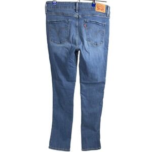 Levi's Mid Rise Skinny Jeans 12 Womens Stretch Denim Medium Wash Blue